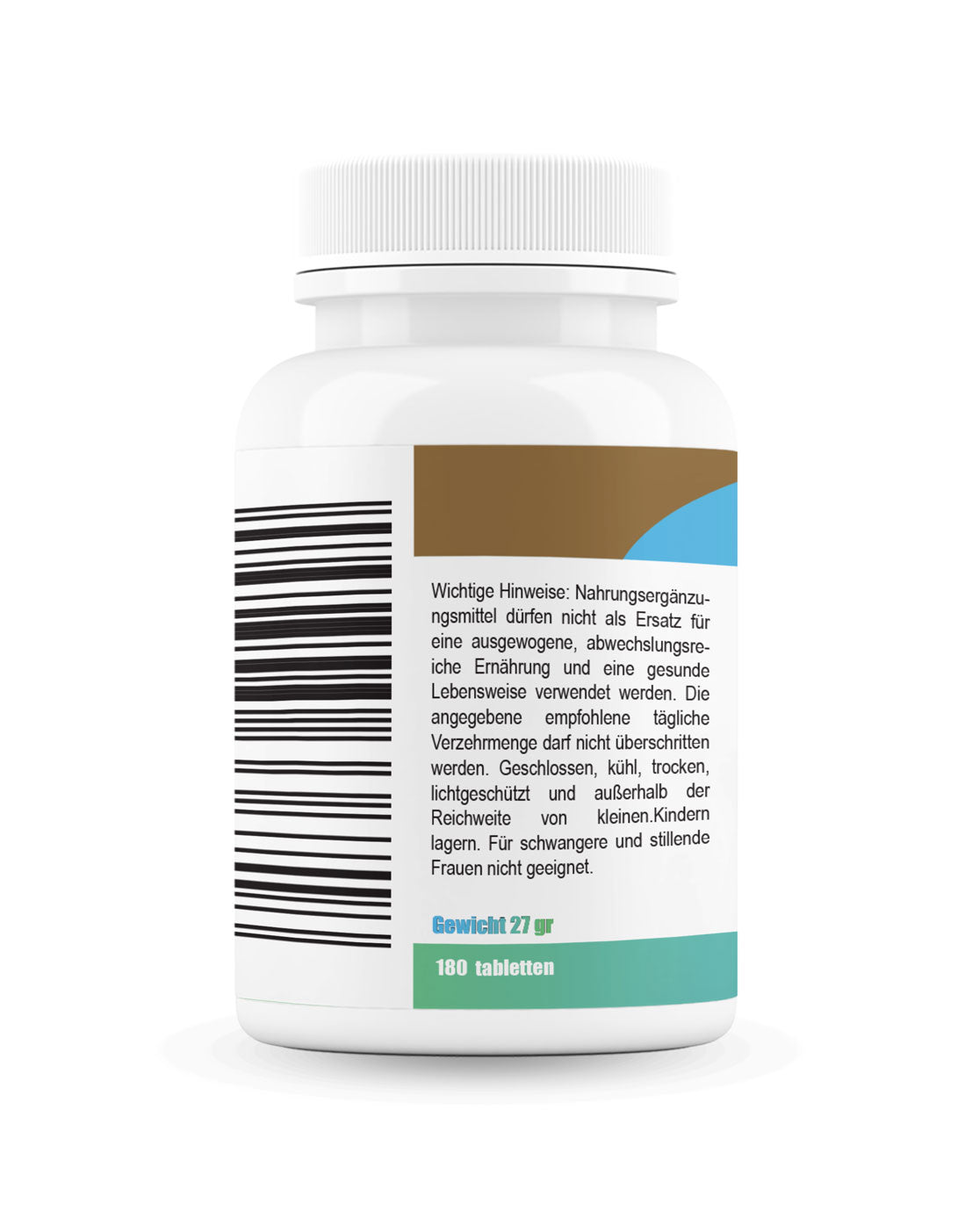 Ashwagandha med melatoni pulver Ashwagandha rodfæstet - 180 tabletter