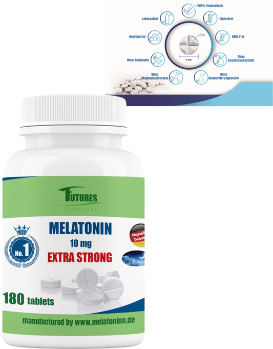 Schlaftabletten - Melatoni 10mg. 180 Tabletten