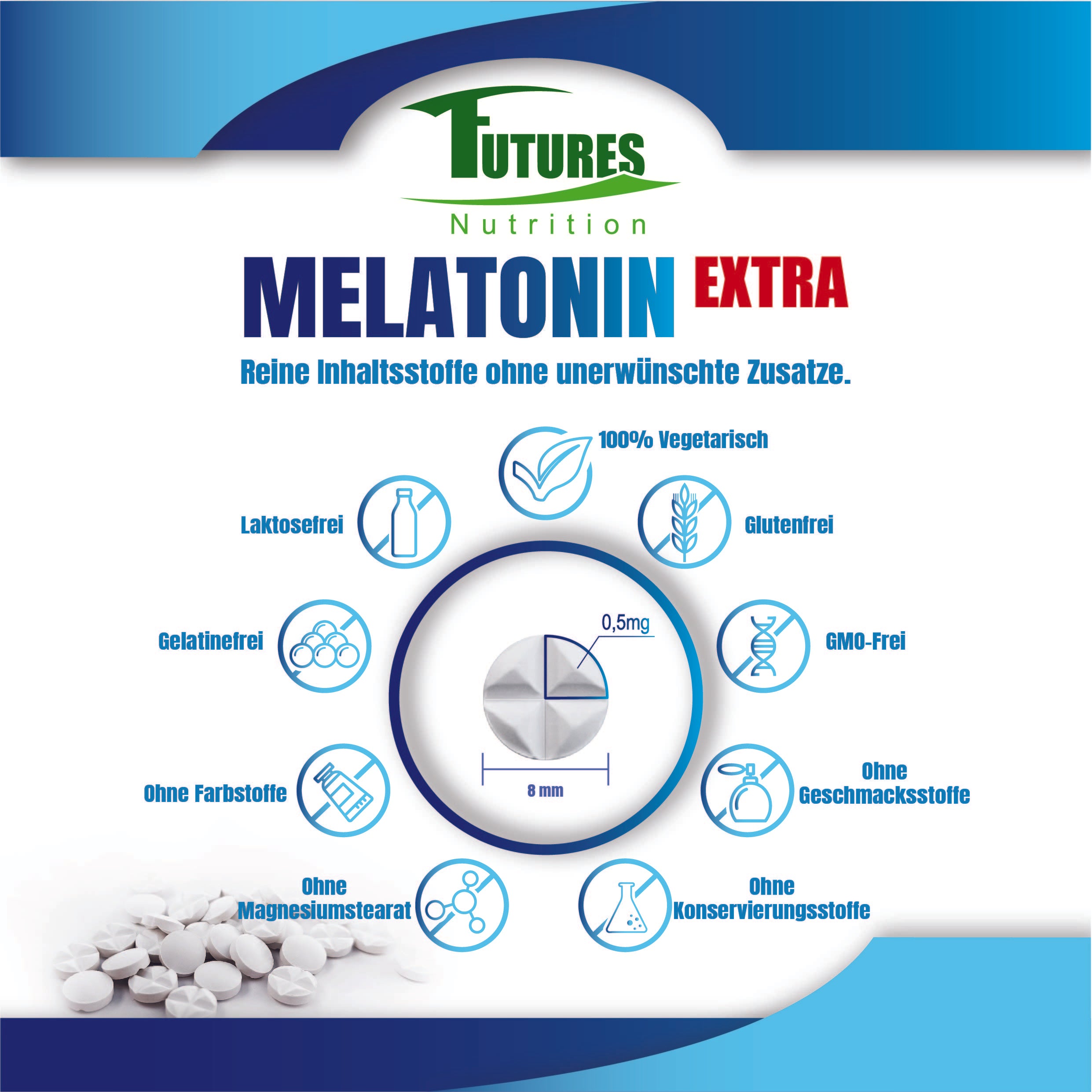 Melatoni 2 mg naturlige søvnforstyrrelser tabletter - sovepiller