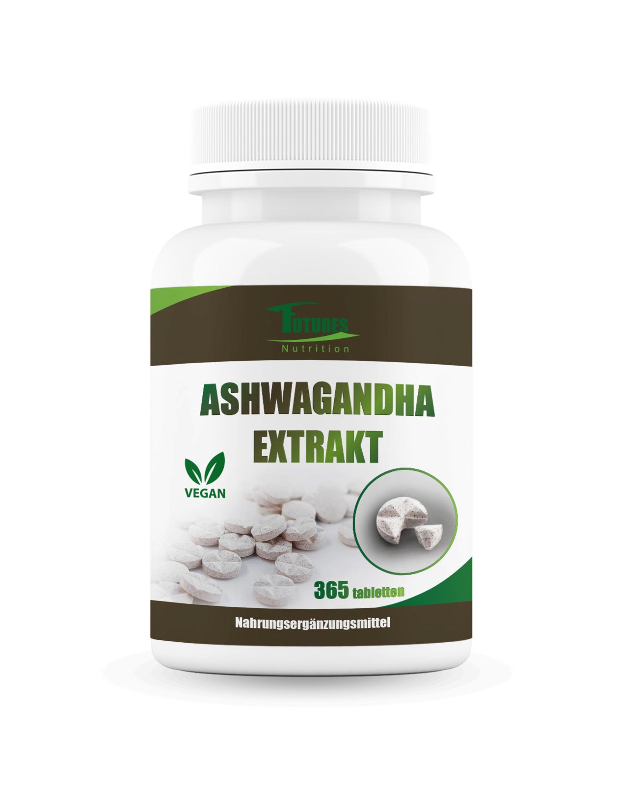 Ashwagandha Extrakt 365 Tabletten von Futures Nutrition