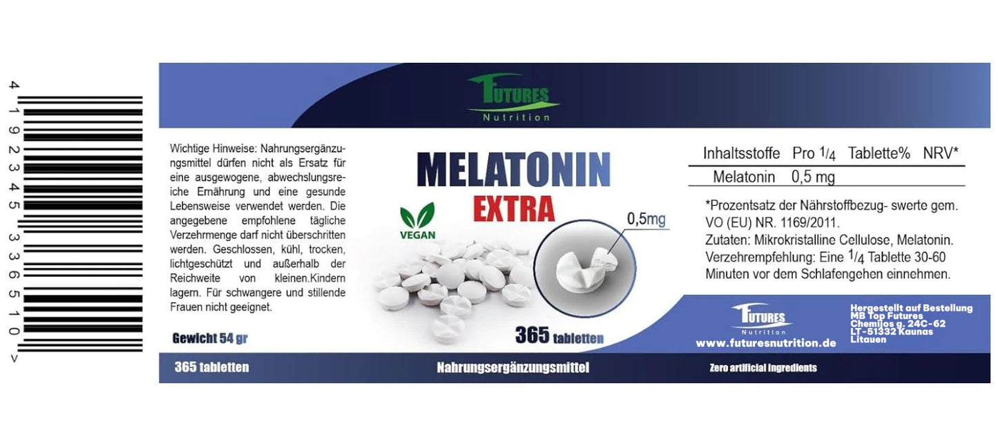 Melatoni 2mg Natürliche Schlafstörungen Tabletten - Schlaftabletten