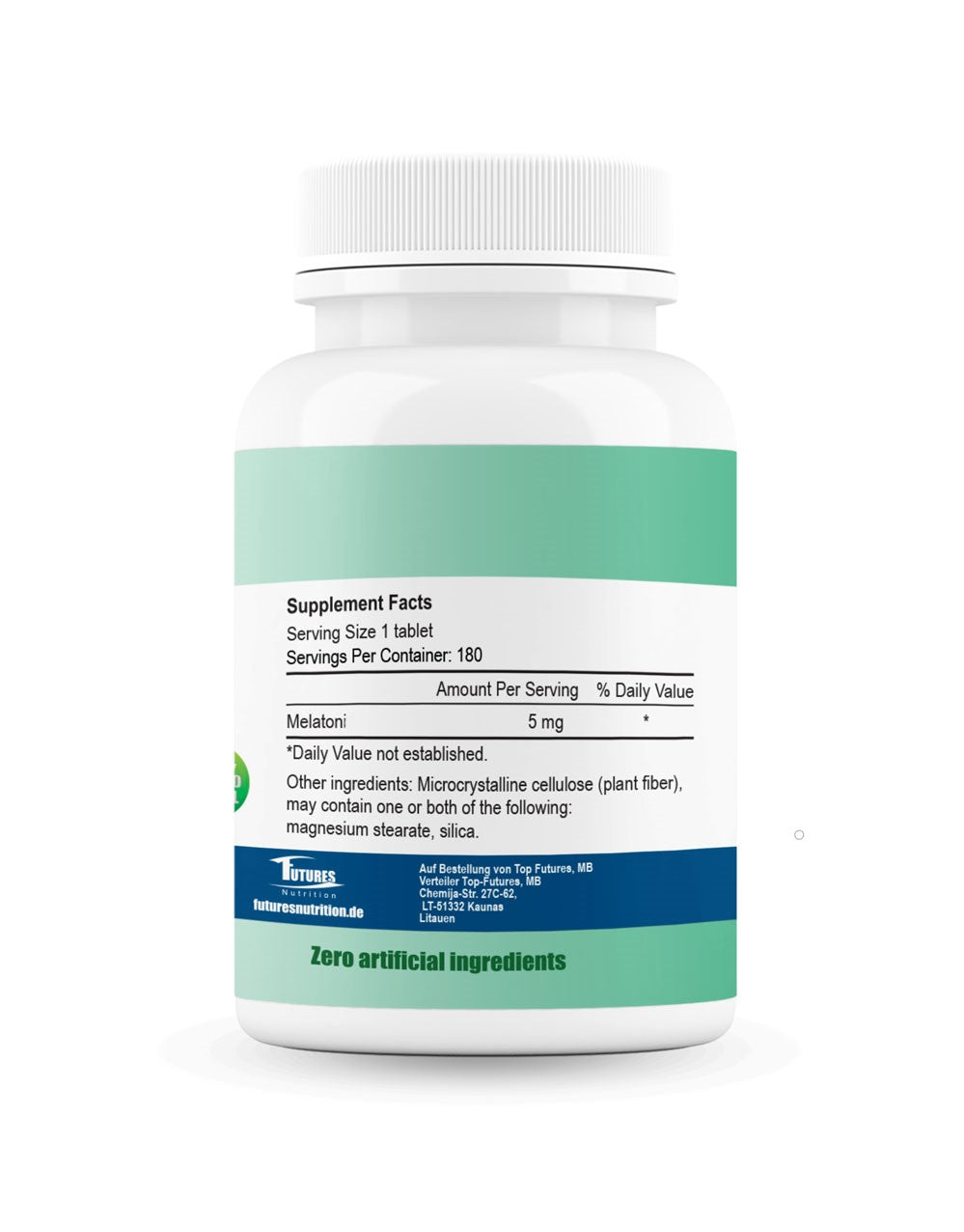 Melatonin 5 mg 180 Tabletten Nahrungsergänzungsmittel Dose
